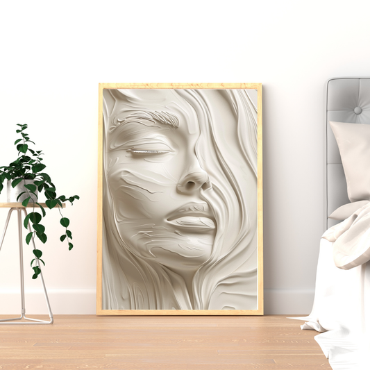 Abstract Set – Flowing Hair & Brushstroke Prints