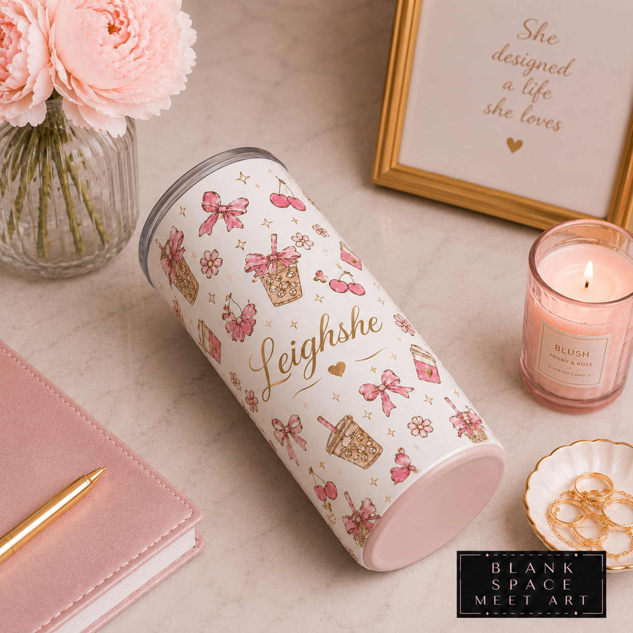 Personalized Coquette Tumbler