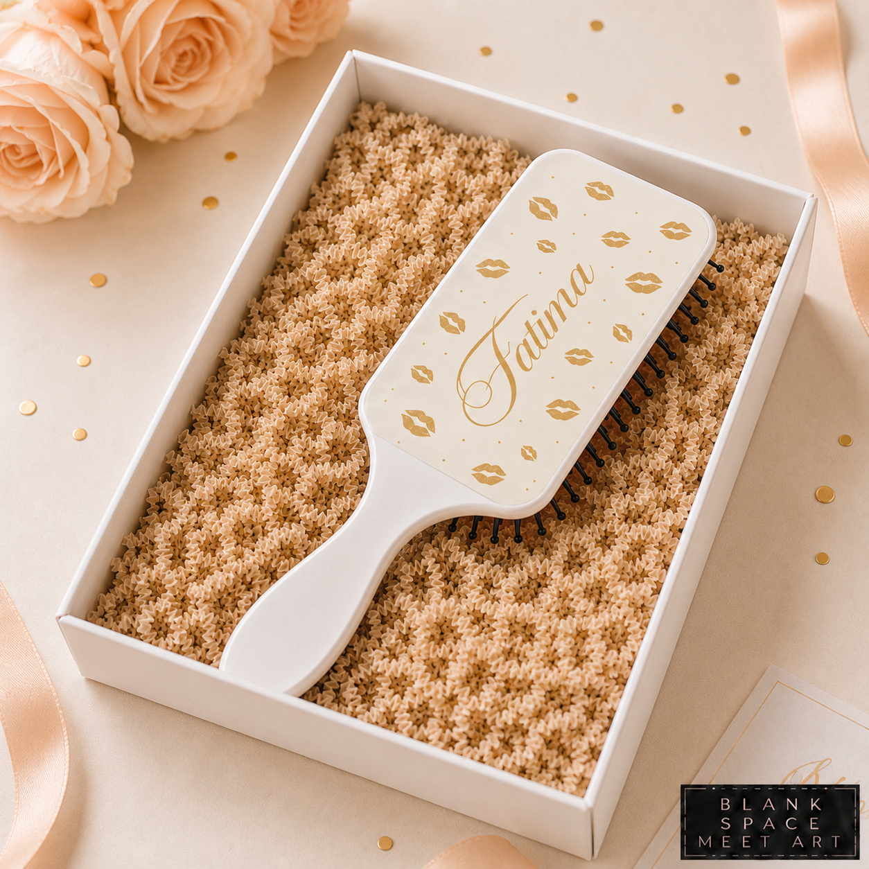 Personalized Lip Print Hair Brush