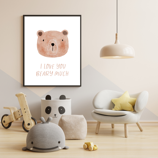 “Thank You Beary Much” Nursery Print – Beary Sweet Nursery Collection