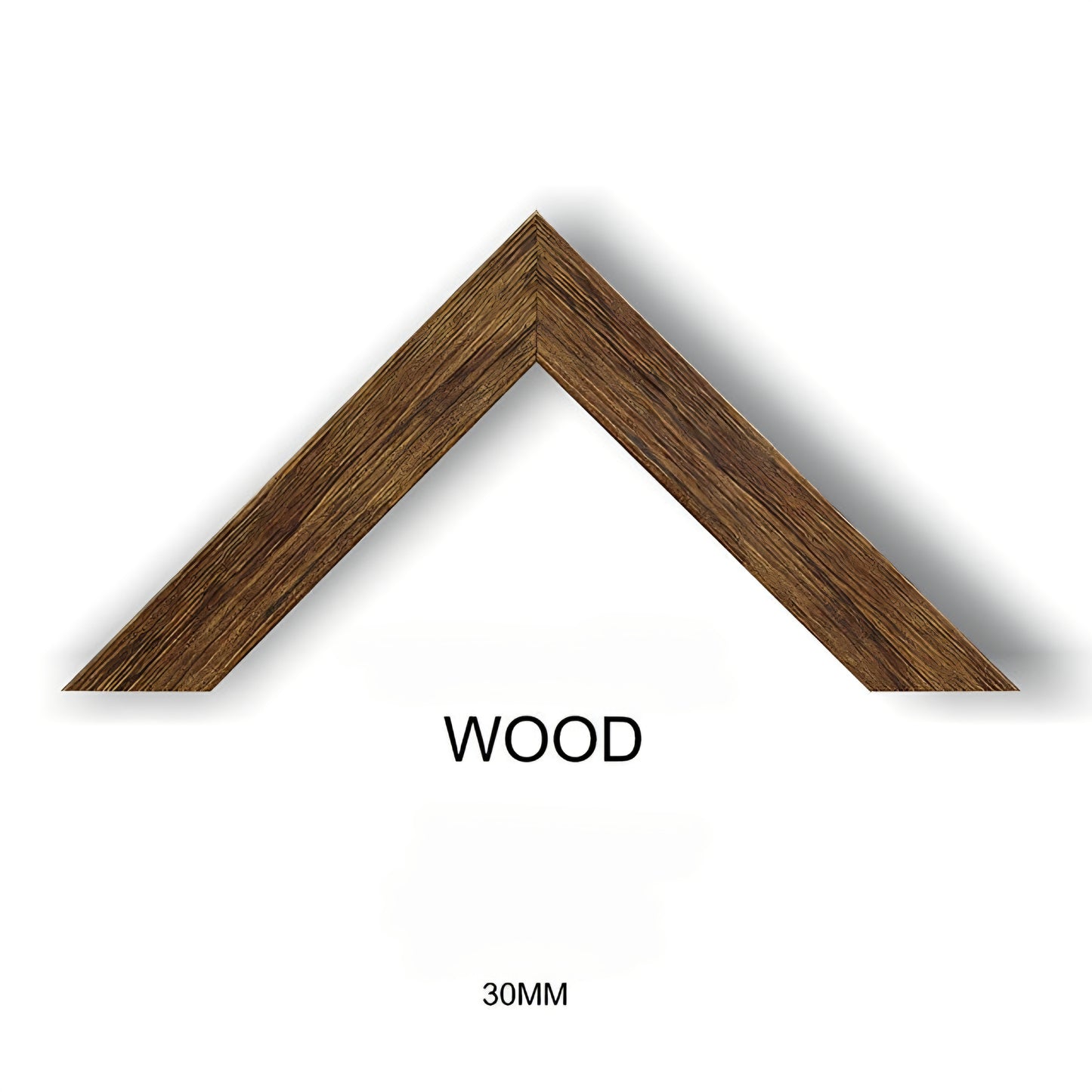 30mm Flat Frame – Modern Minimalist Design | Wood Frame | Premium Wall Art Frame