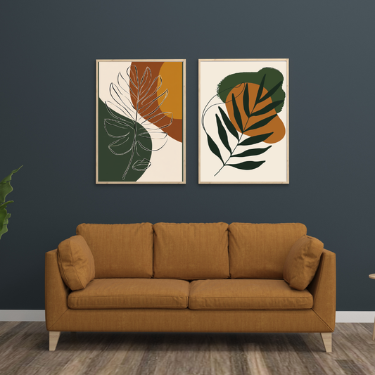 Bohemian Leaves – Wall Art Set