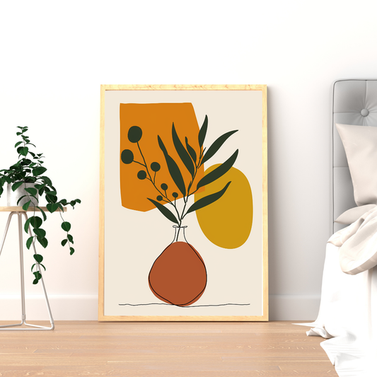 Bohemian Botanicals – Full Pot Plant Wall Art Print