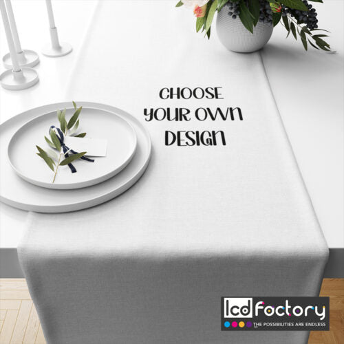 Custom Table Runner – Upload Your Design or Choose Artwork | Small to Large Sizes