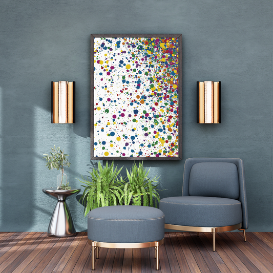 Color Speck – Multicolored Dot Wall Art Print