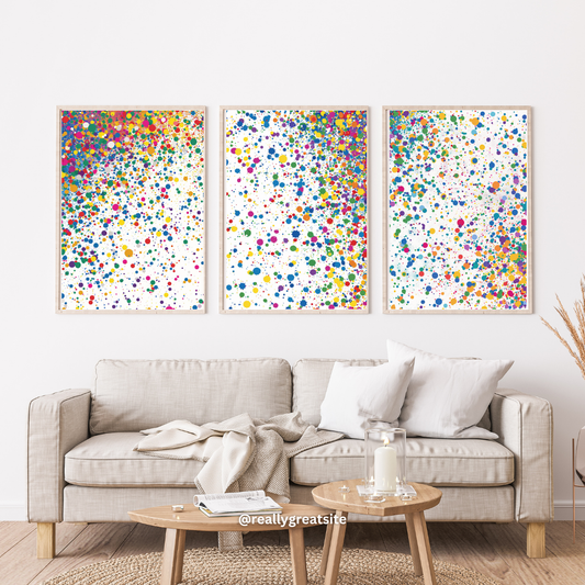 Color Speck – Multicolored Dot Abstract Set