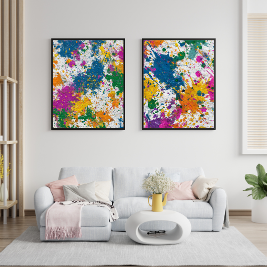 Vivid Splash – Multicolor Splatter Abstract Set