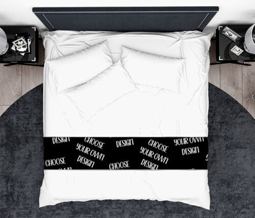 Custom Bedrunner – Upload Your Design or Choose Artwork | Personalized Print | Single to XL King Sizes