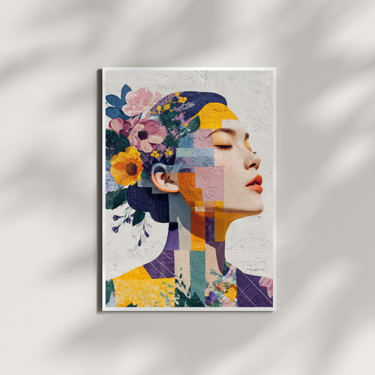 Fleur Muse – Woman with Flowers Wall Art Print