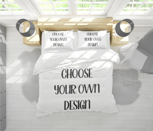 Custom Duvet Cover Set – Upload Your Design or Choose Artwork | Includes Pillowcase(s) | Single to XL King Sizes