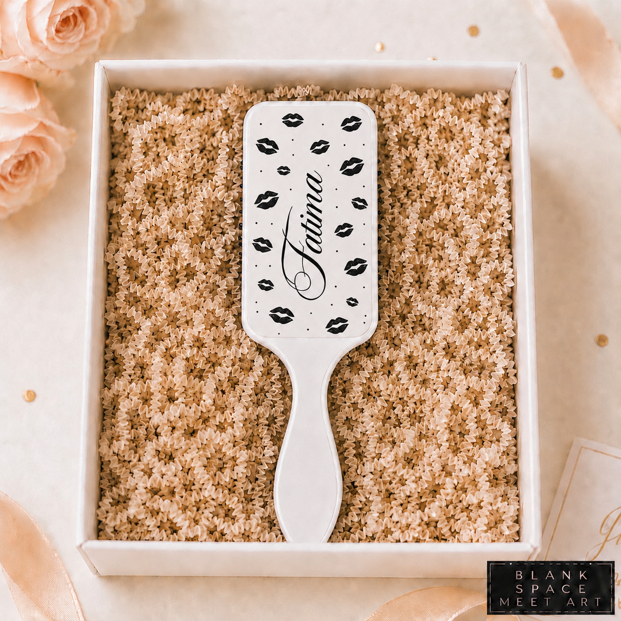 Personalized Lip Print Hair Brush