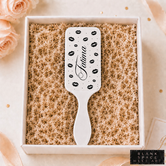 Personalized Lip Print Hair Brush