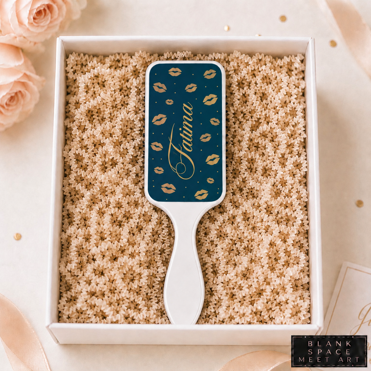Personalized Lip Print Hair Brush