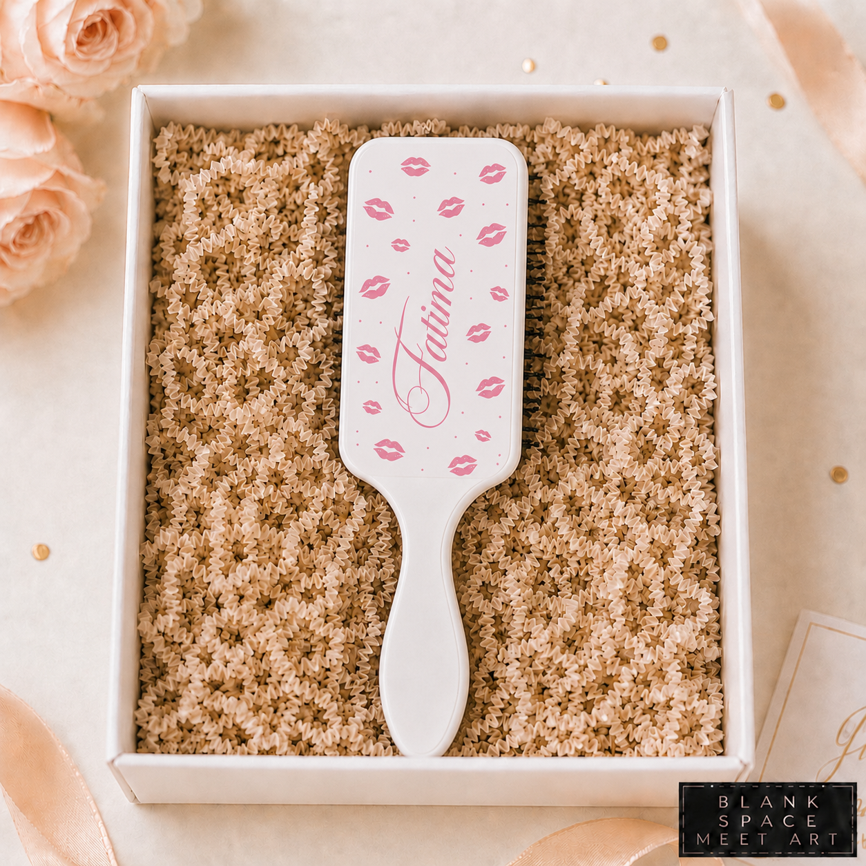Personalized Lip Print Hair Brush