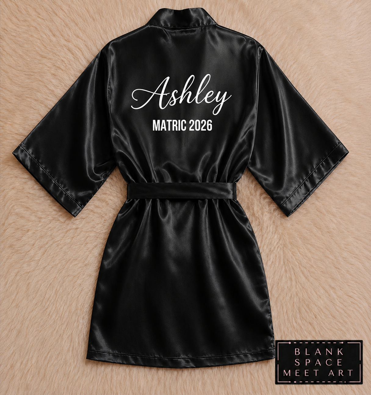 Personalized Matric Dance Satin Gown