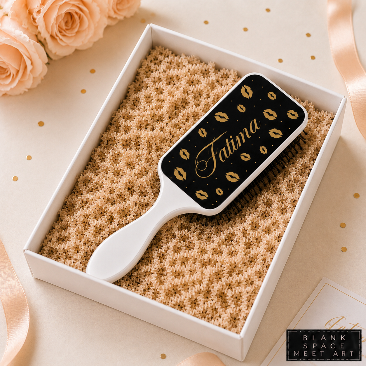 Personalized Lip Print Hair Brush