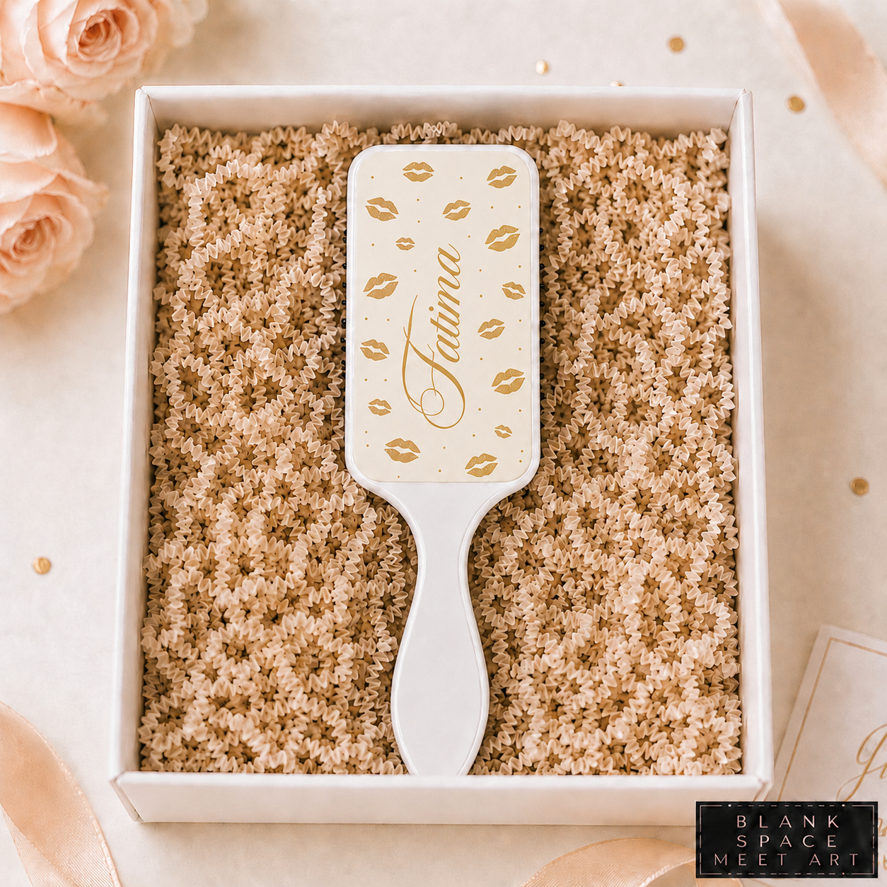 Personalized Lip Print Hair Brush