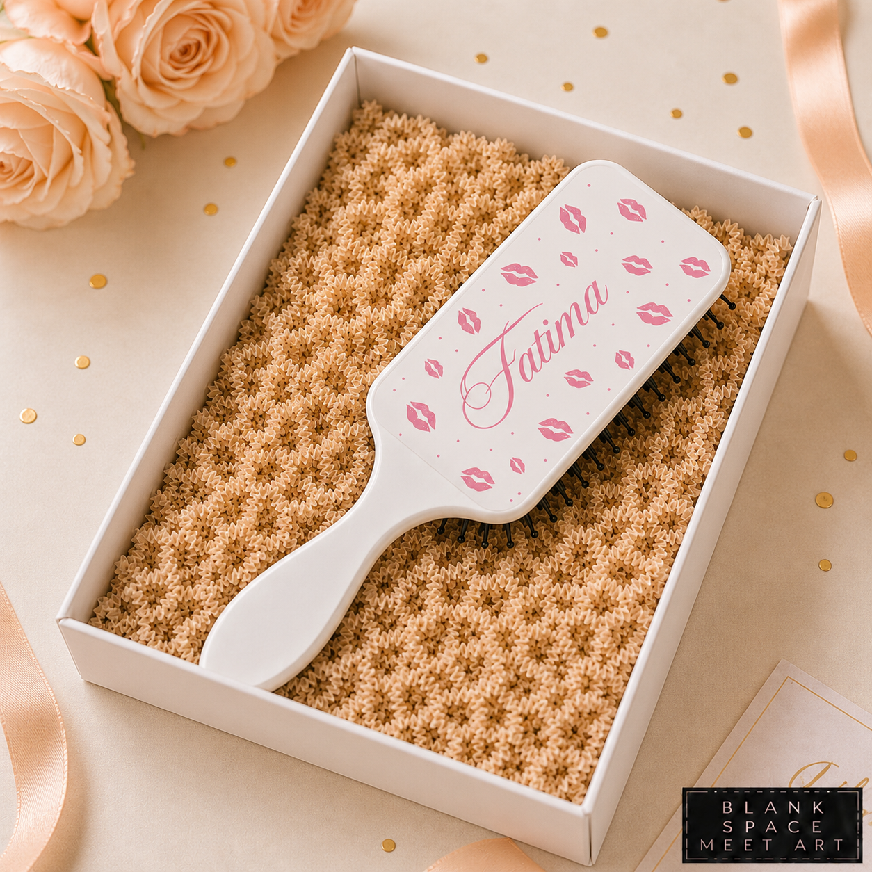 Personalized Lip Print Hair Brush
