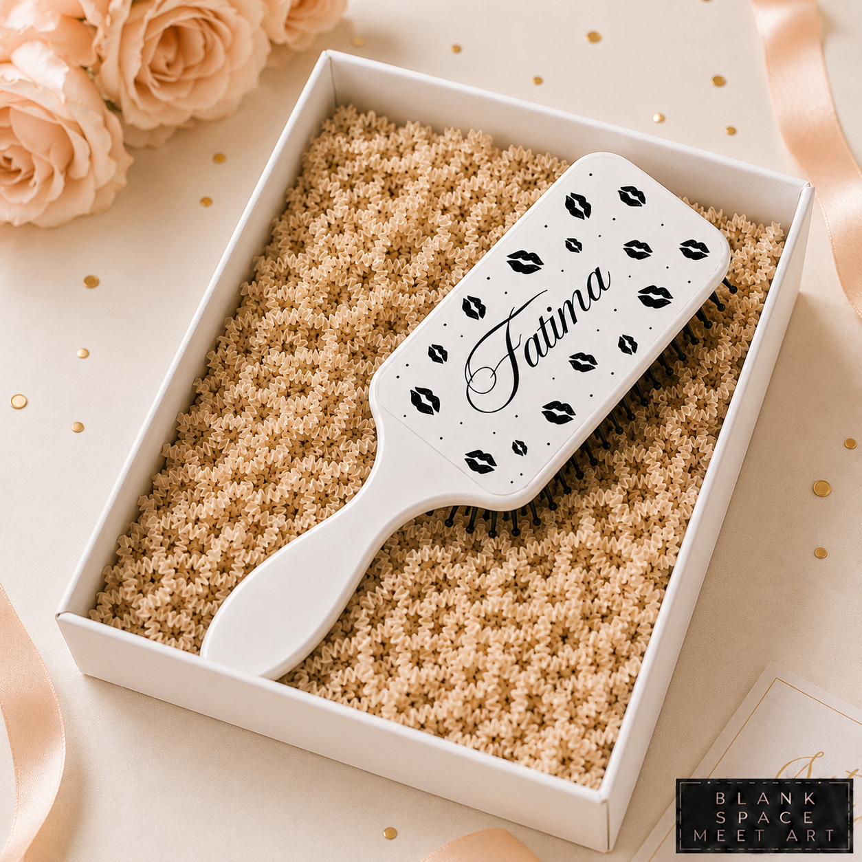 Personalized Lip Print Hair Brush