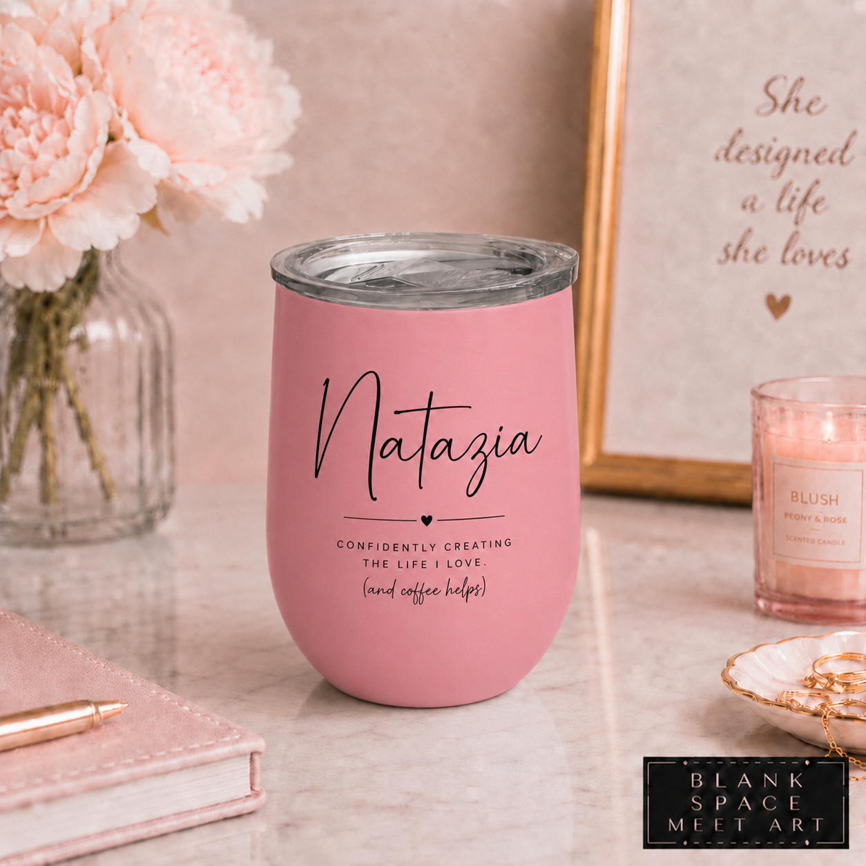 Personalized Minimalist Wine Tumbler