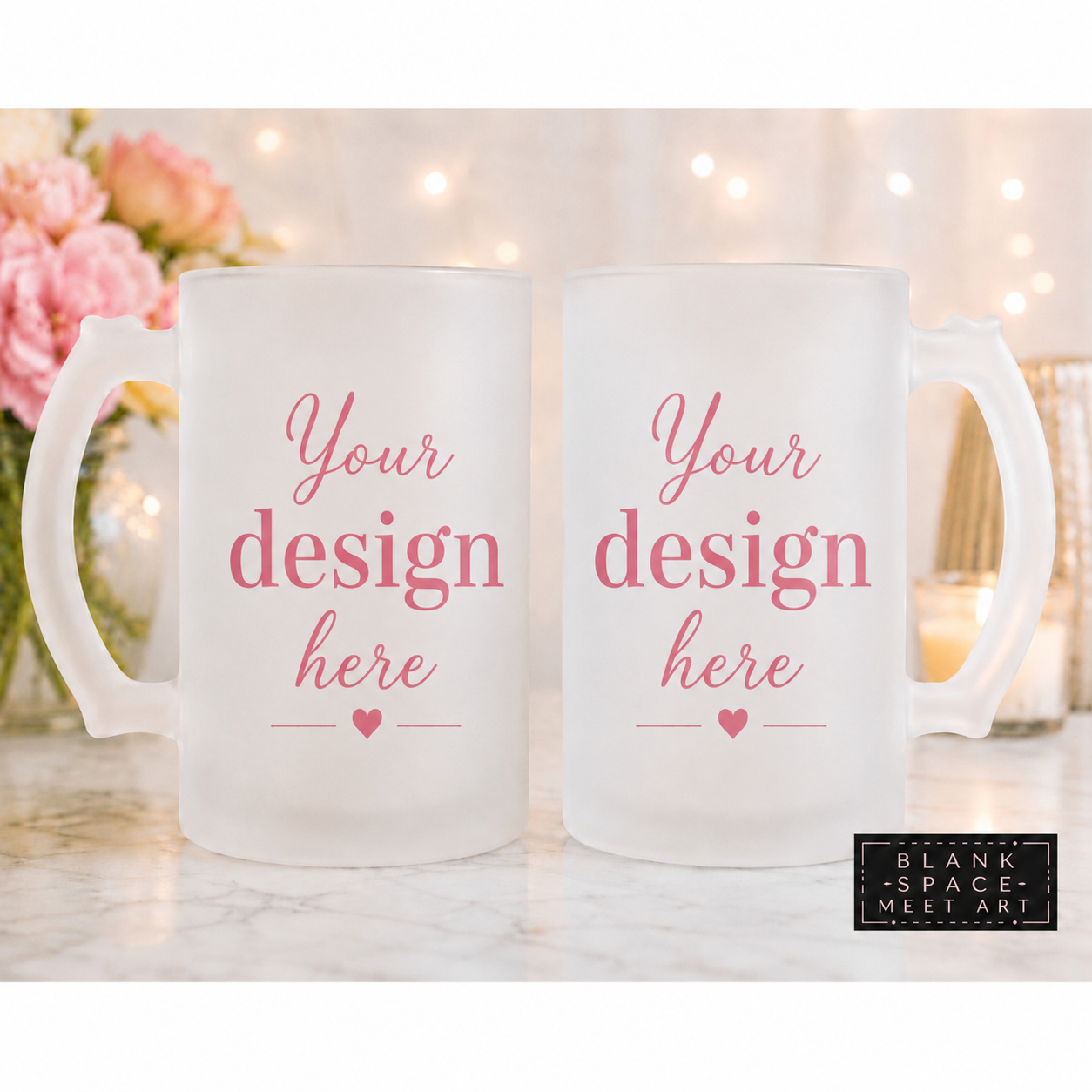 Beer Mugs ( Set Of 2 ) ( Custom Design )