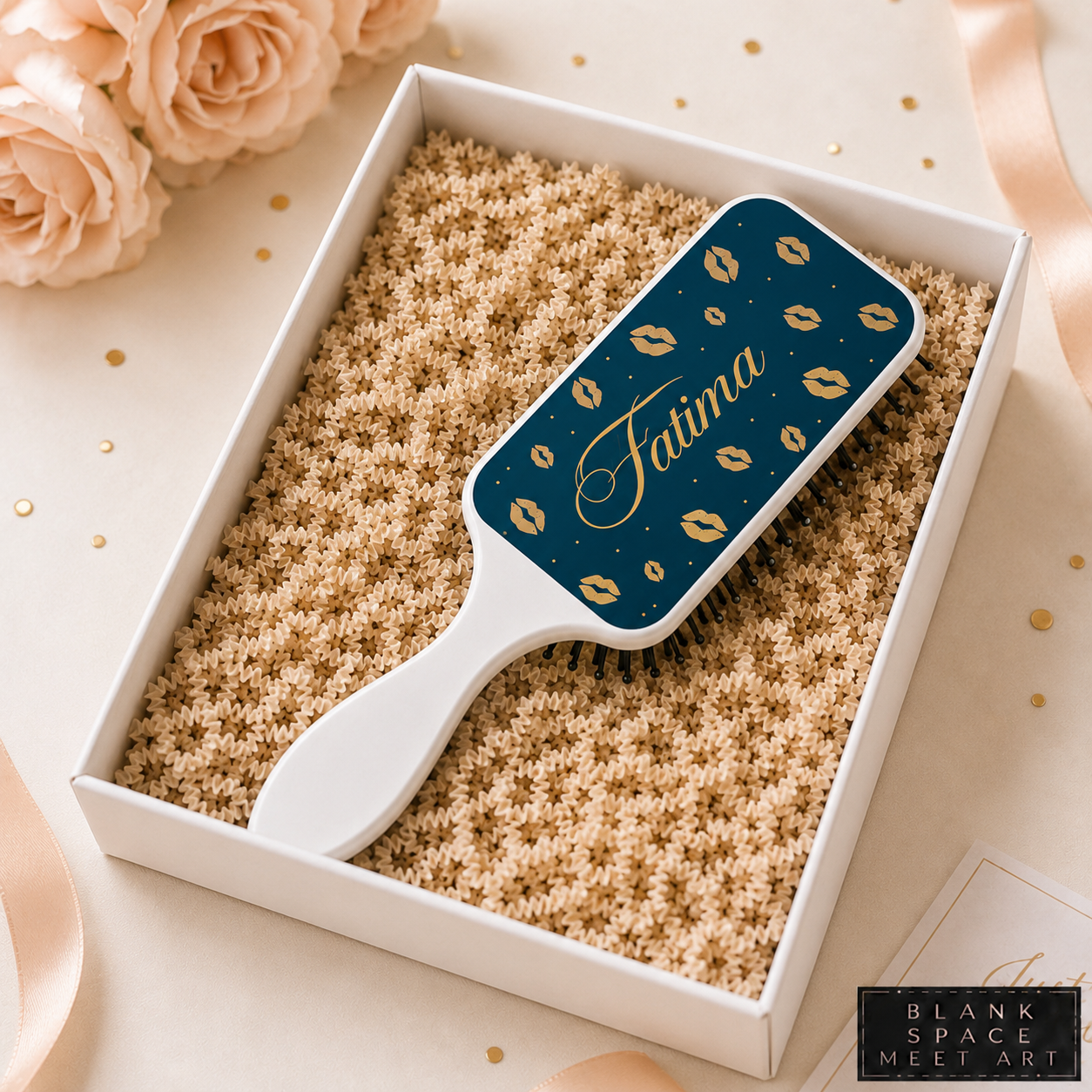 Personalized Lip Print Hair Brush