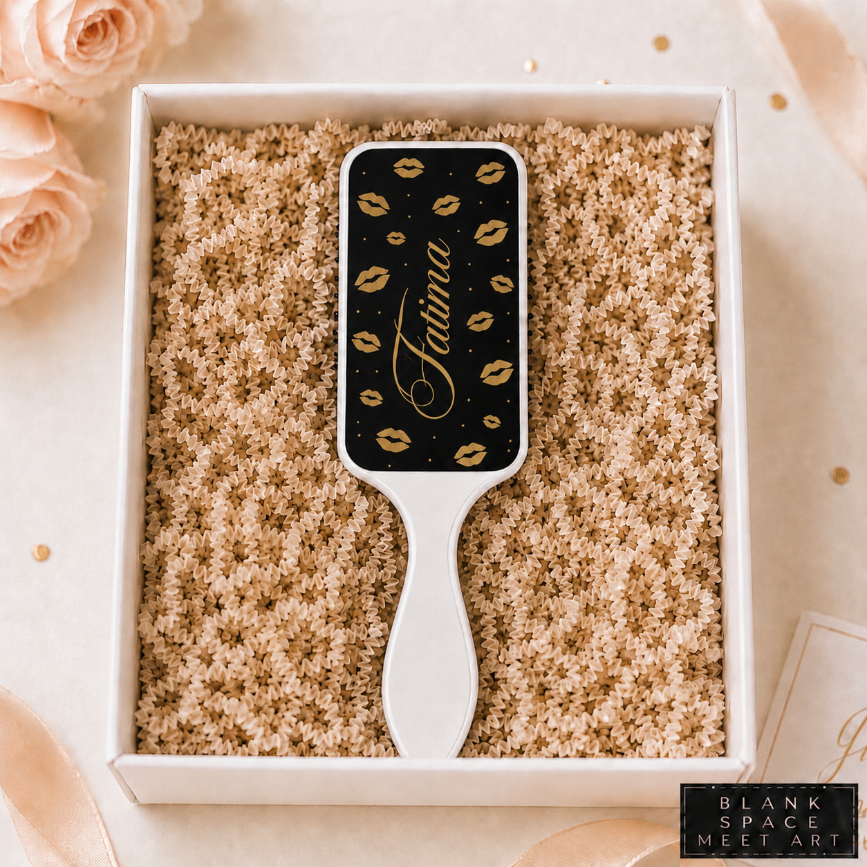 Personalized Lip Print Hair Brush