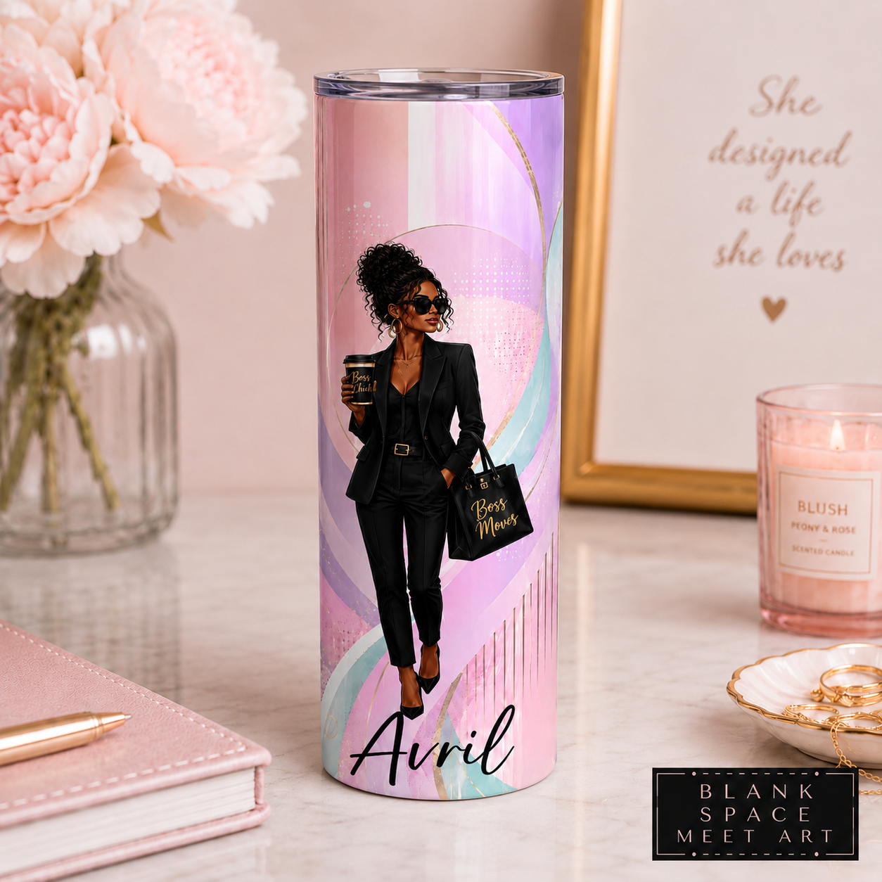 Personalized Boss Babe Tumbler