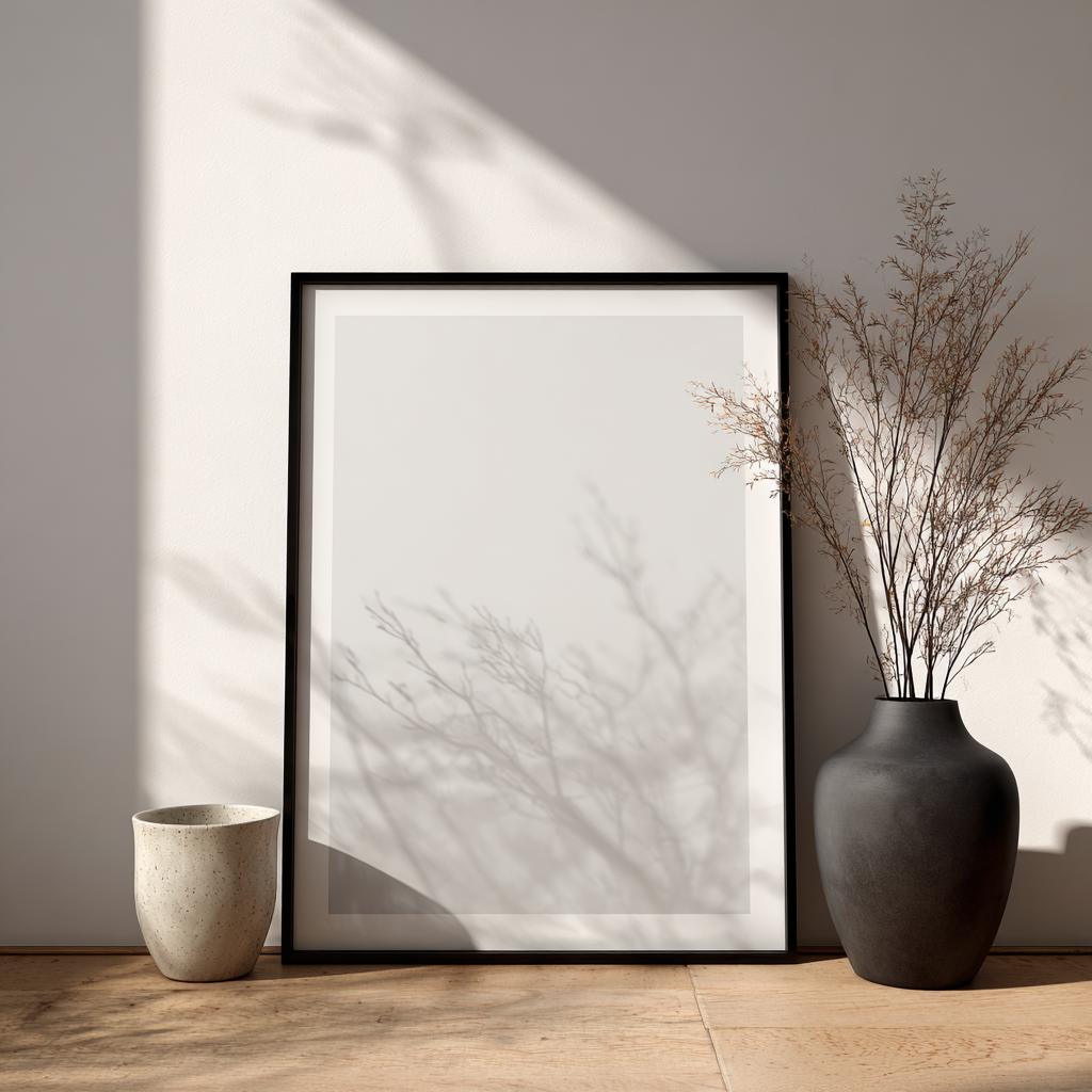 30mm Flat Frame – Modern Minimalist Design | Black Frame | Premium Wall Art Frame