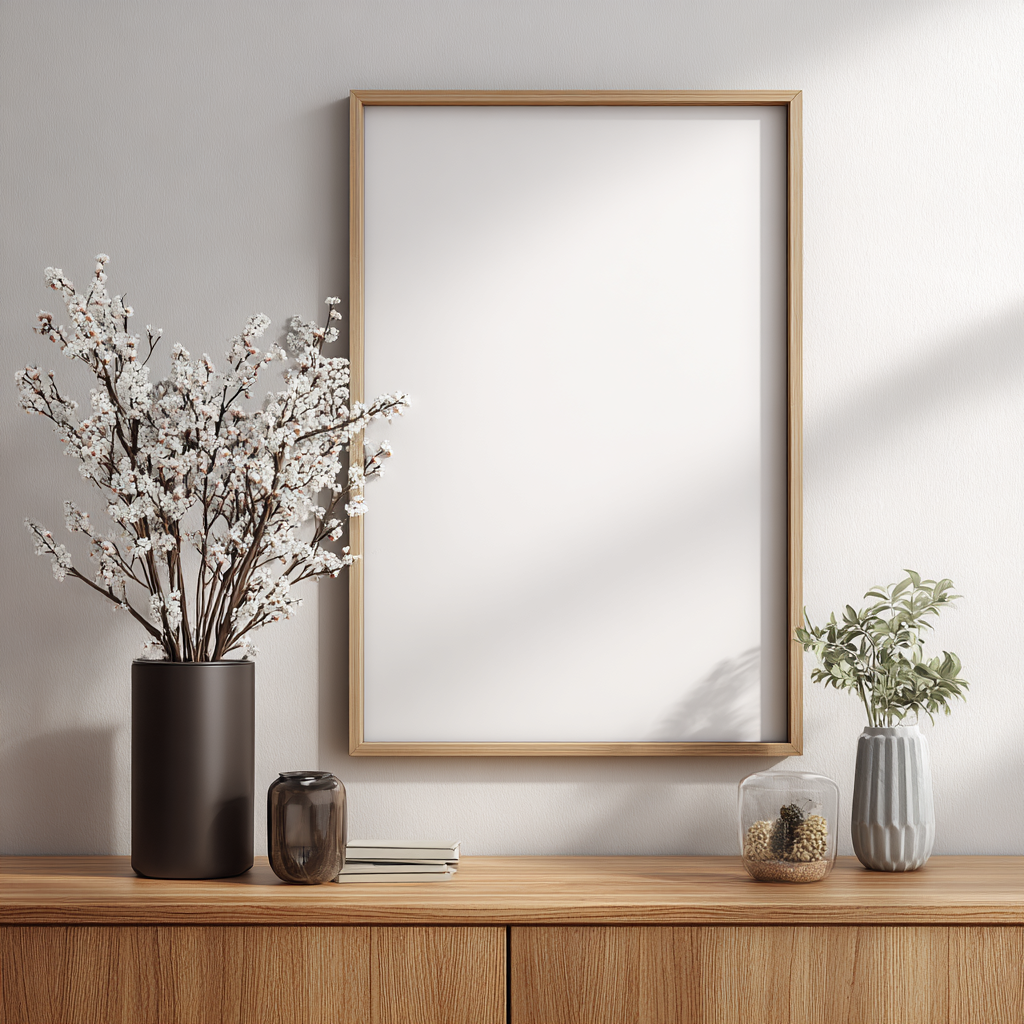 30mm Flat Frame – Modern Minimalist Design | Wood Frame | Premium Wall Art Frame