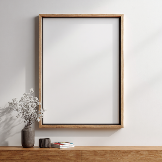 30mm Flat Frame – Modern Minimalist Design | Wood Frame | Premium Wall Art Frame